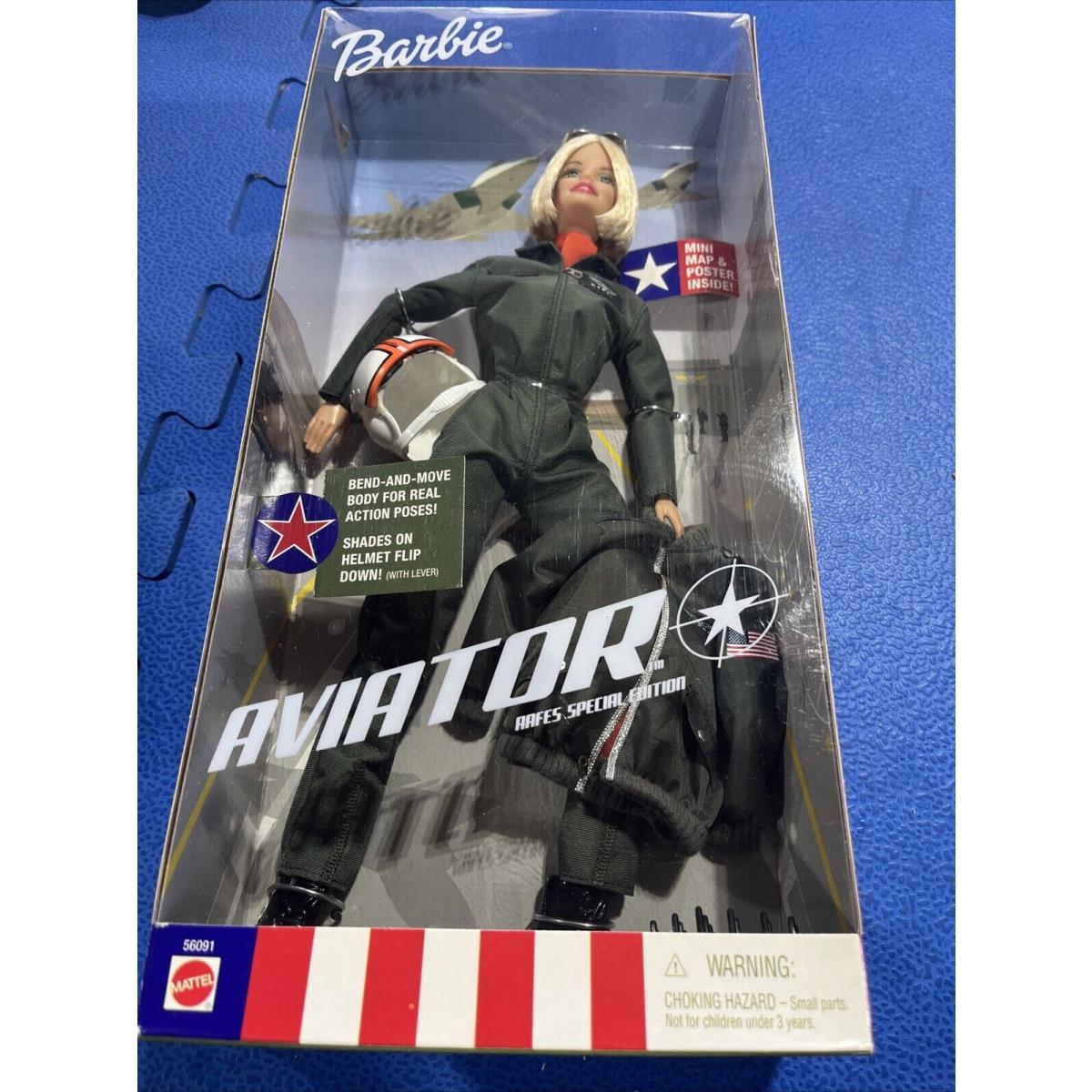 Aviator Aafes Special Edition 2001 Barbie Doll Mattel 56091 Never Opened