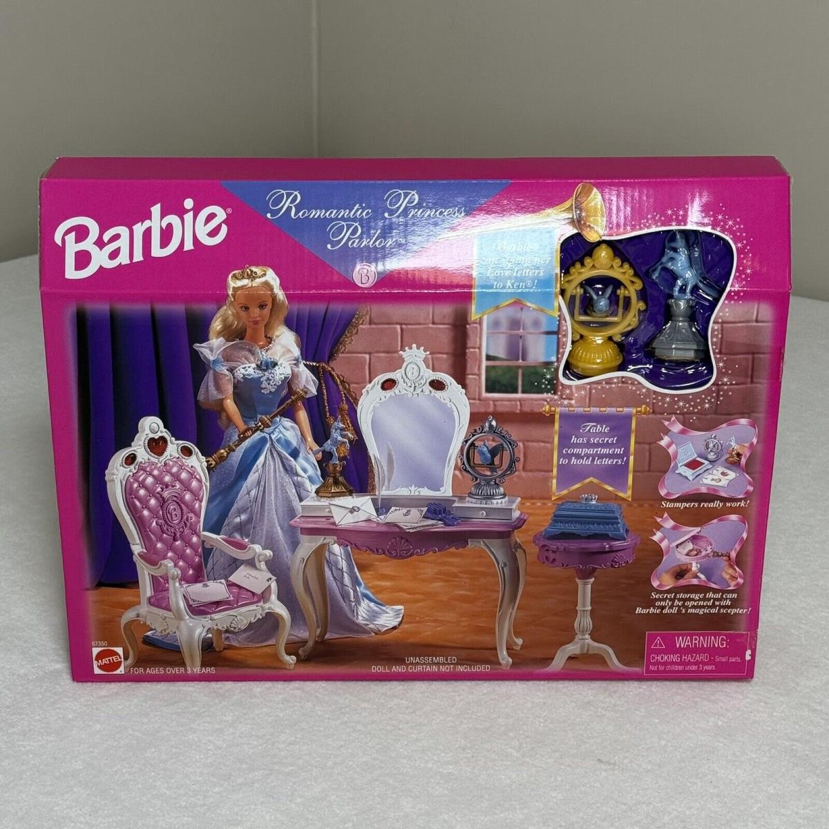 Barbie Romantic Princess Parlor Playset 67350 Mattel 1998 Nrfb