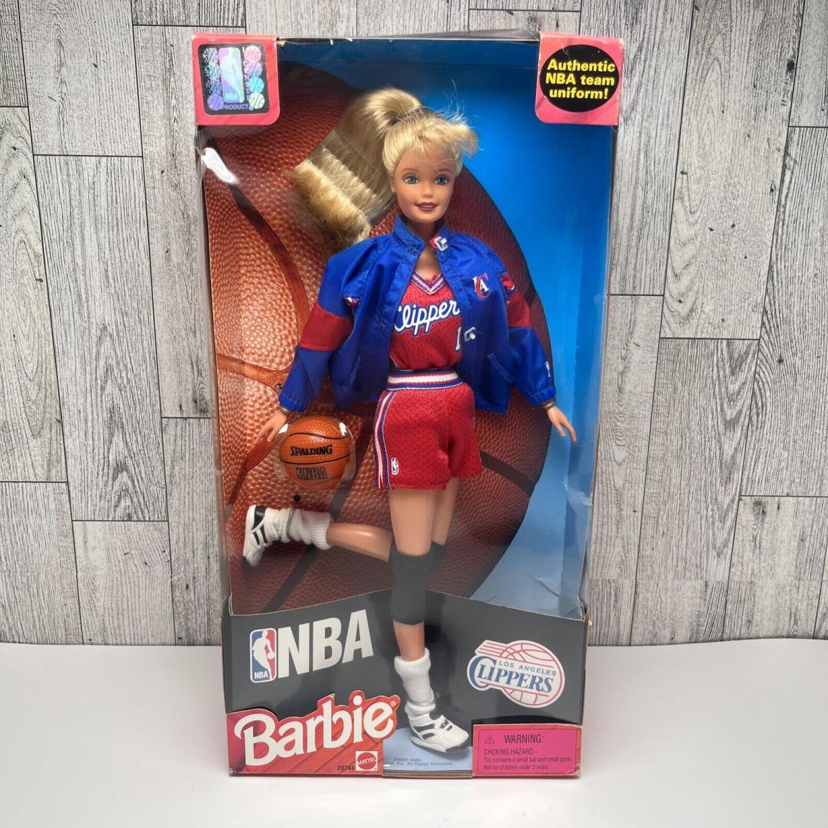 LA Clippers Barbie Nba Team Uniform Mattel Los Angeles Doll 1998 20744