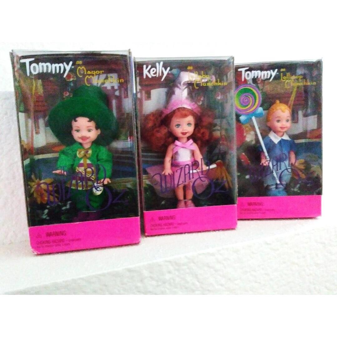 Barbie Wizard OF OZ Munchkins - Kelly / Tommy Dolls - Set OF 3 - 1999 - Nrfb