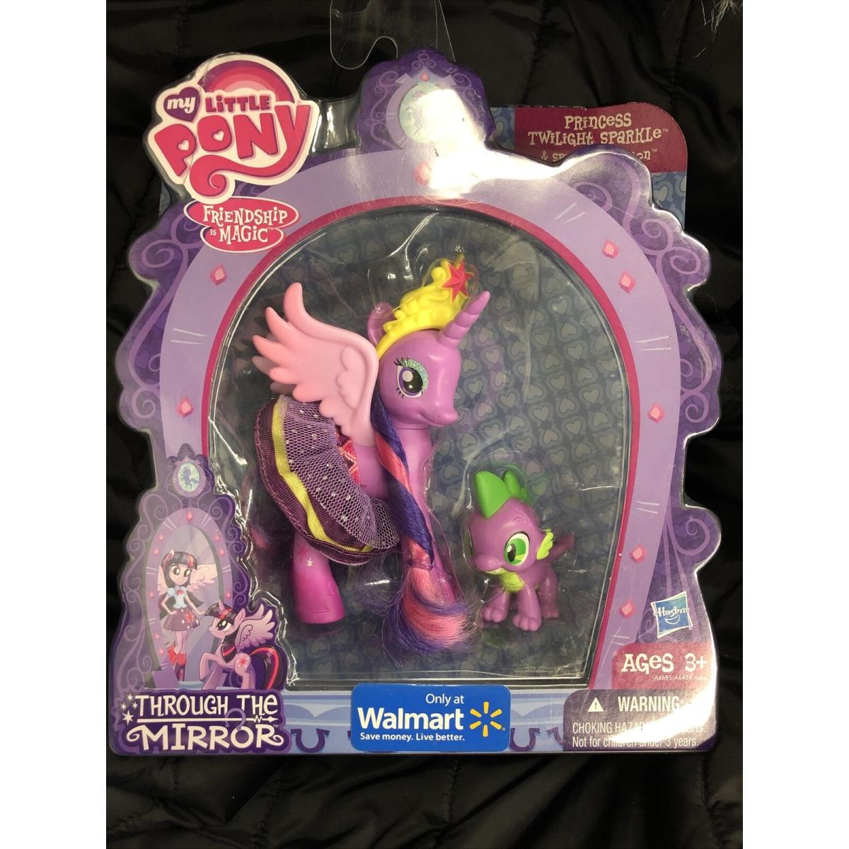 My Little Pony Princess Twilight Sparkle and Spike Through The Mirror Htf