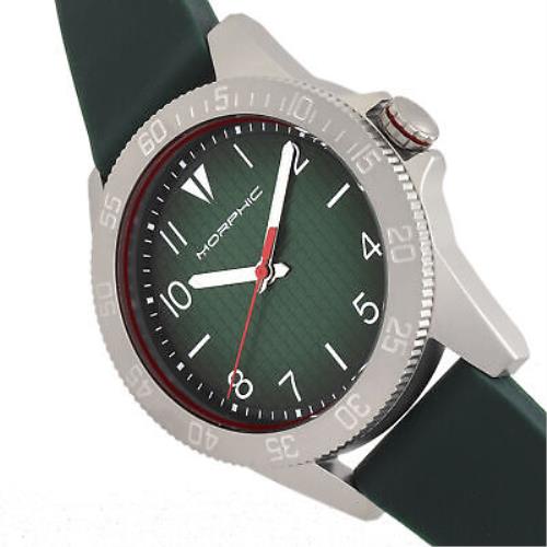 Morphic watch Series - Green Dial, Green Band, Silver Bezel 1