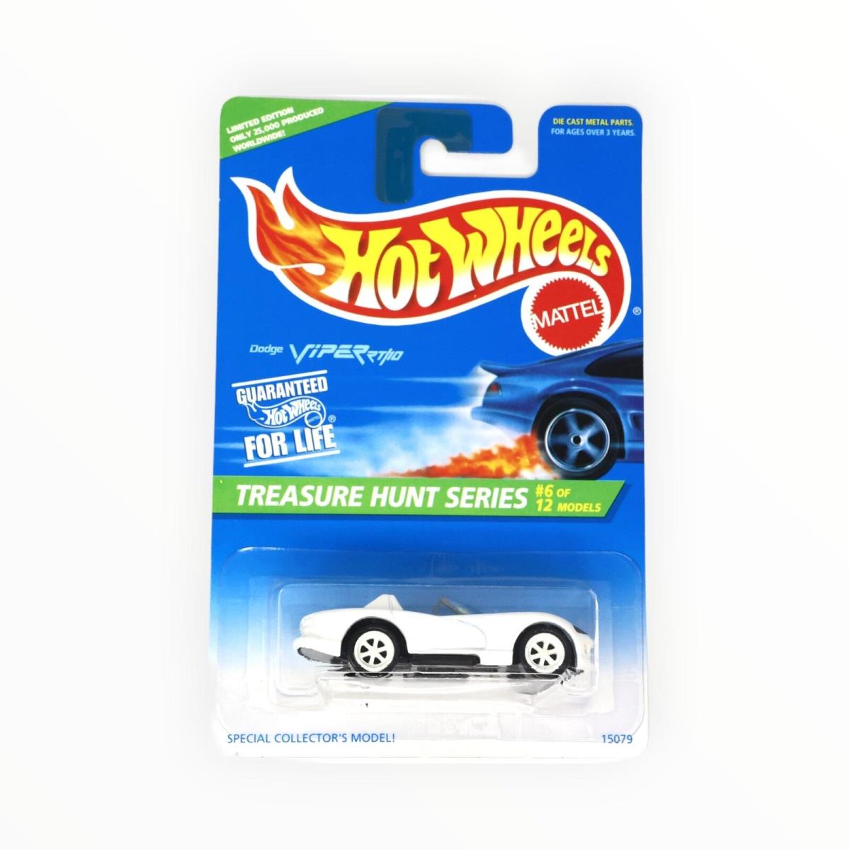 Hot Wheels Dodge Viper RT-`10 433 - White Treasure Hunt - 1996 Mainline A