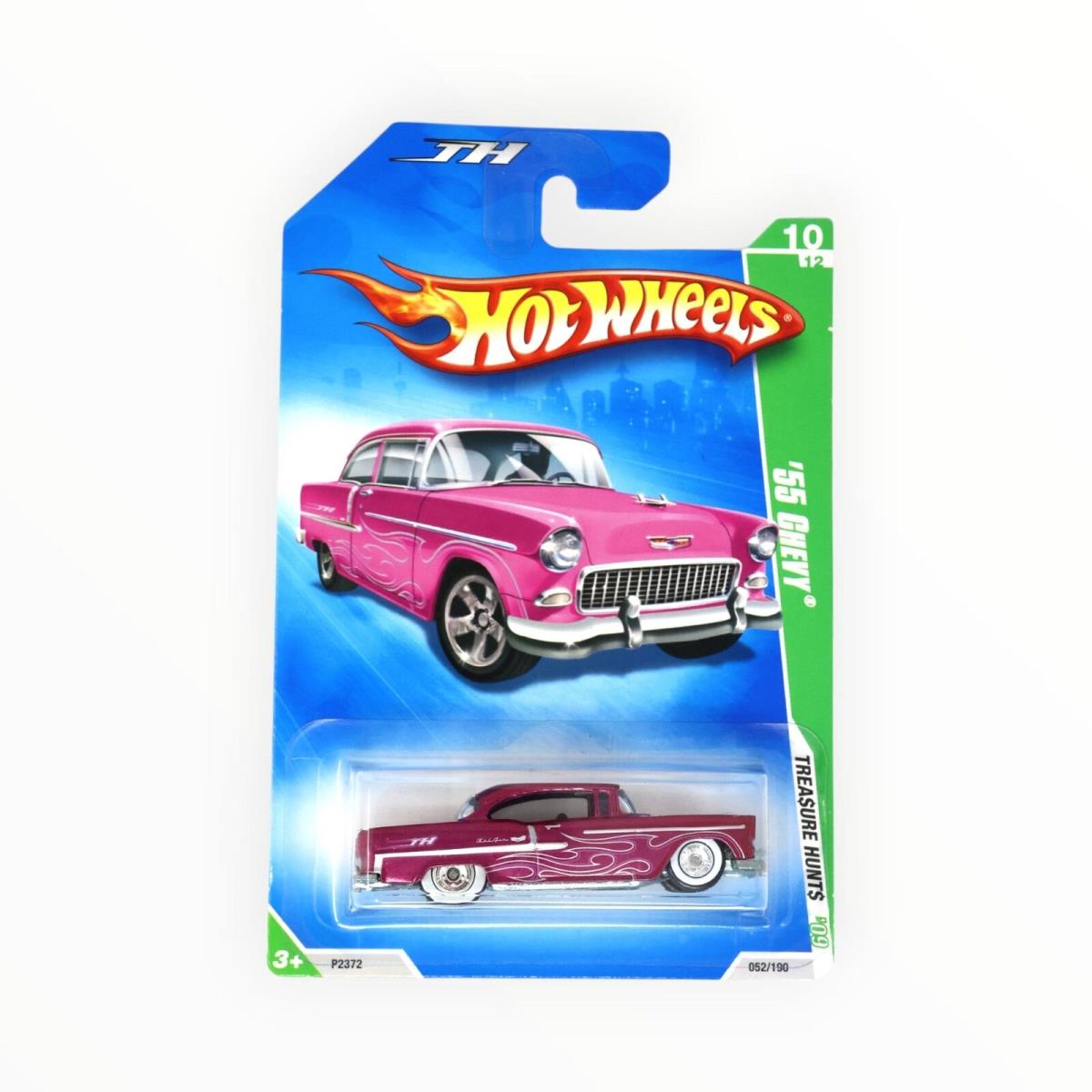 Hot Wheels `55 Chevy 52/190 - Super Treasure Hunt - 2009 Mainline A