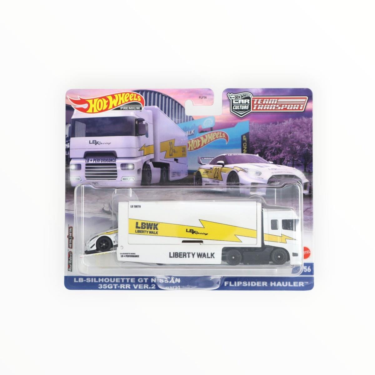 Hot Wheels Lb-silhouette GT Nissan 35GT-RR / Flipsider Hauler - Team Transport A