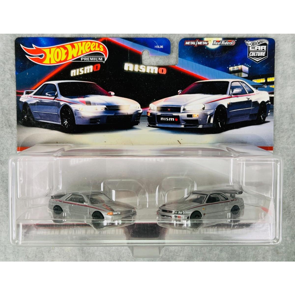 Hot Wheels 2-Pack Nissan Skyline Gt-r BNR32 BNR34 Nismo Premium Car Culture