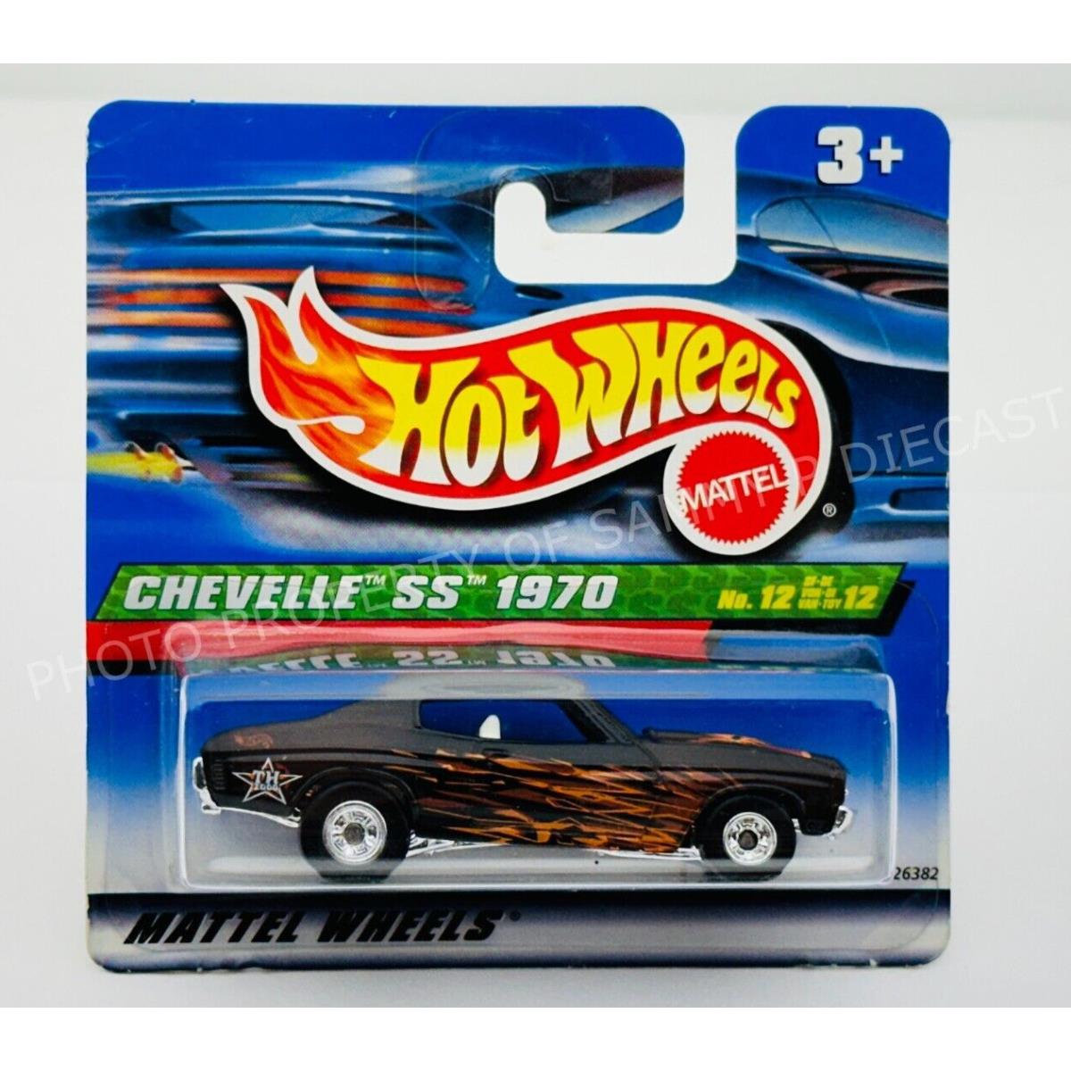 Hot Wheels 2000 Treasure Hunt 1970 Chevelle SS Short Card International