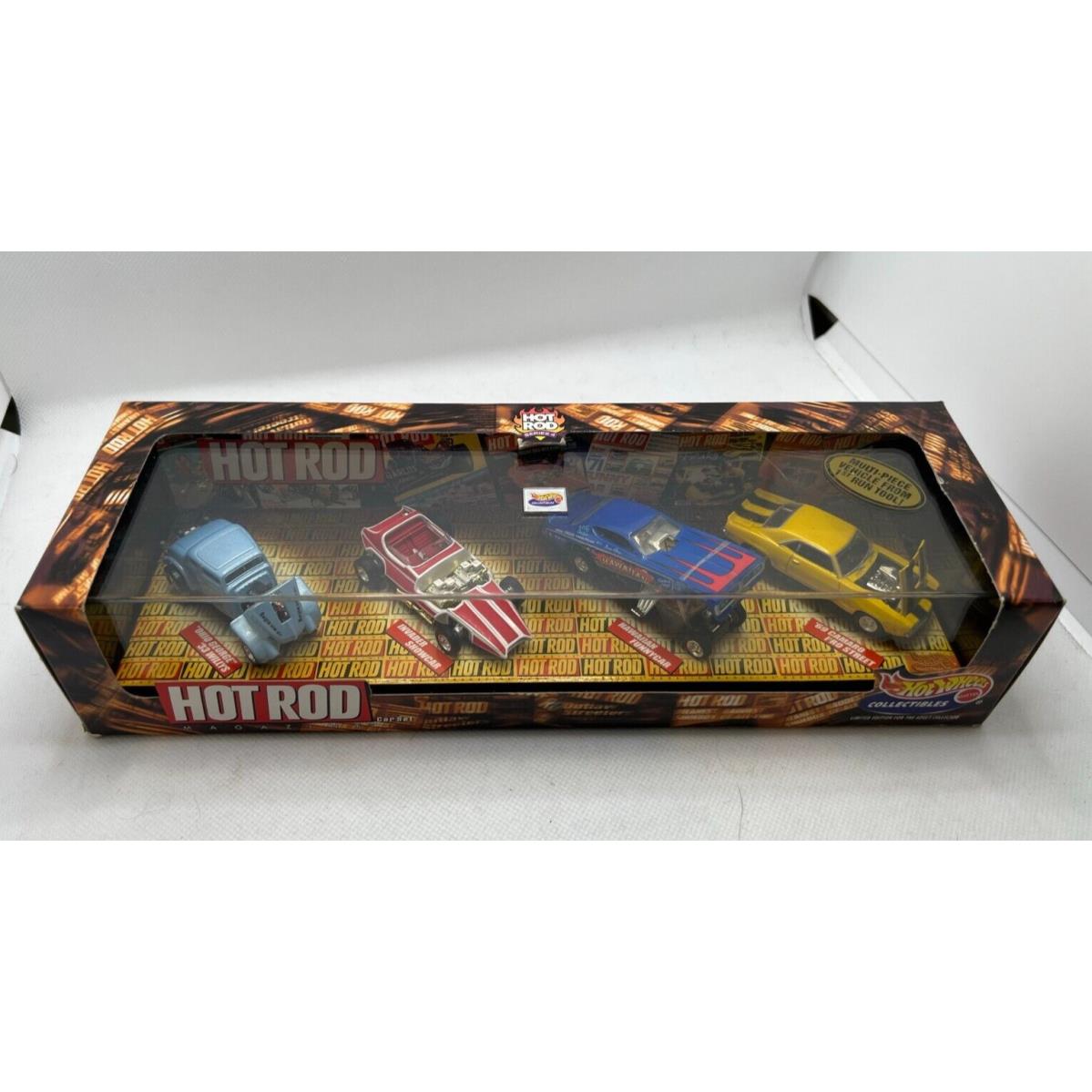 Hot Wheels Hot Rod Magazine 4 Car Set Series 4 1999