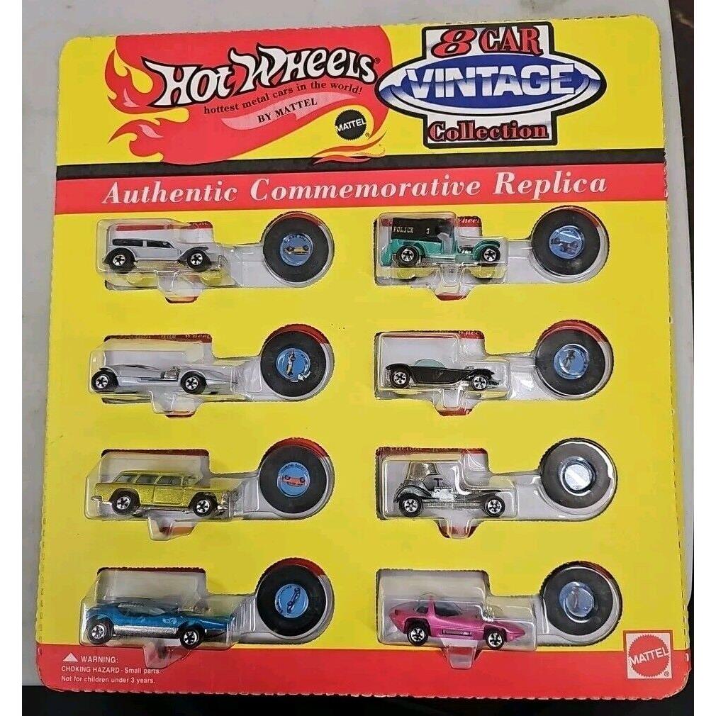 1993 Hot Wheel 8 Car Vintage Collection Commemorative F95