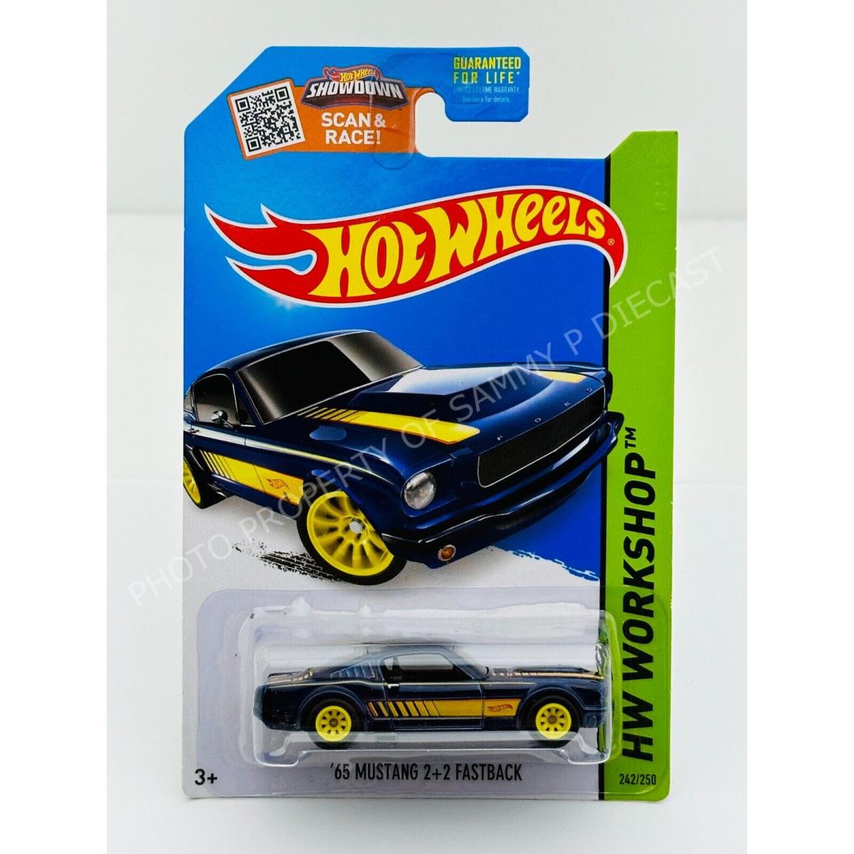 Hot Wheels 2015 Super Treasure Hunt `65 Mustang 2+2 Fastback Blue