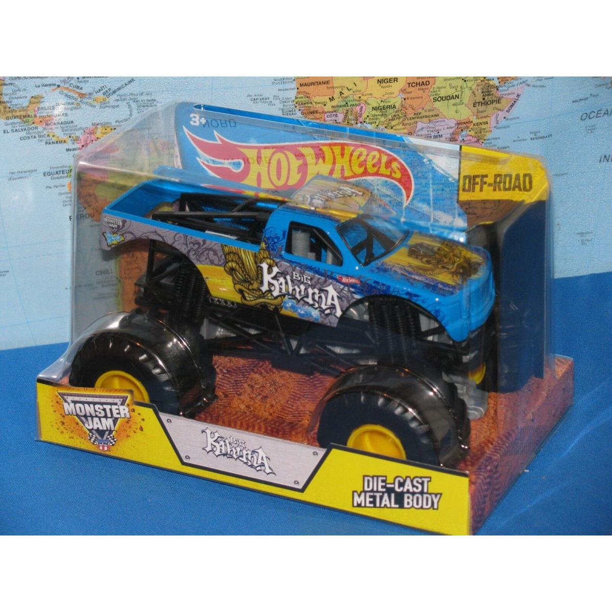 1/24 Hot Wheels Monster Jam Big Kahuna Truck Off-road Die-cast Vhtf