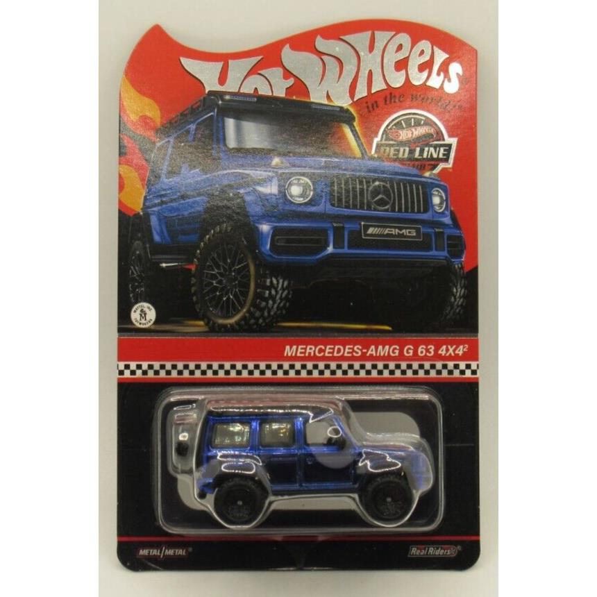 Hot Wheels 2024 Rlc Mercedes-amg G 63 4x4 Blue Real Riders 3221/30 000