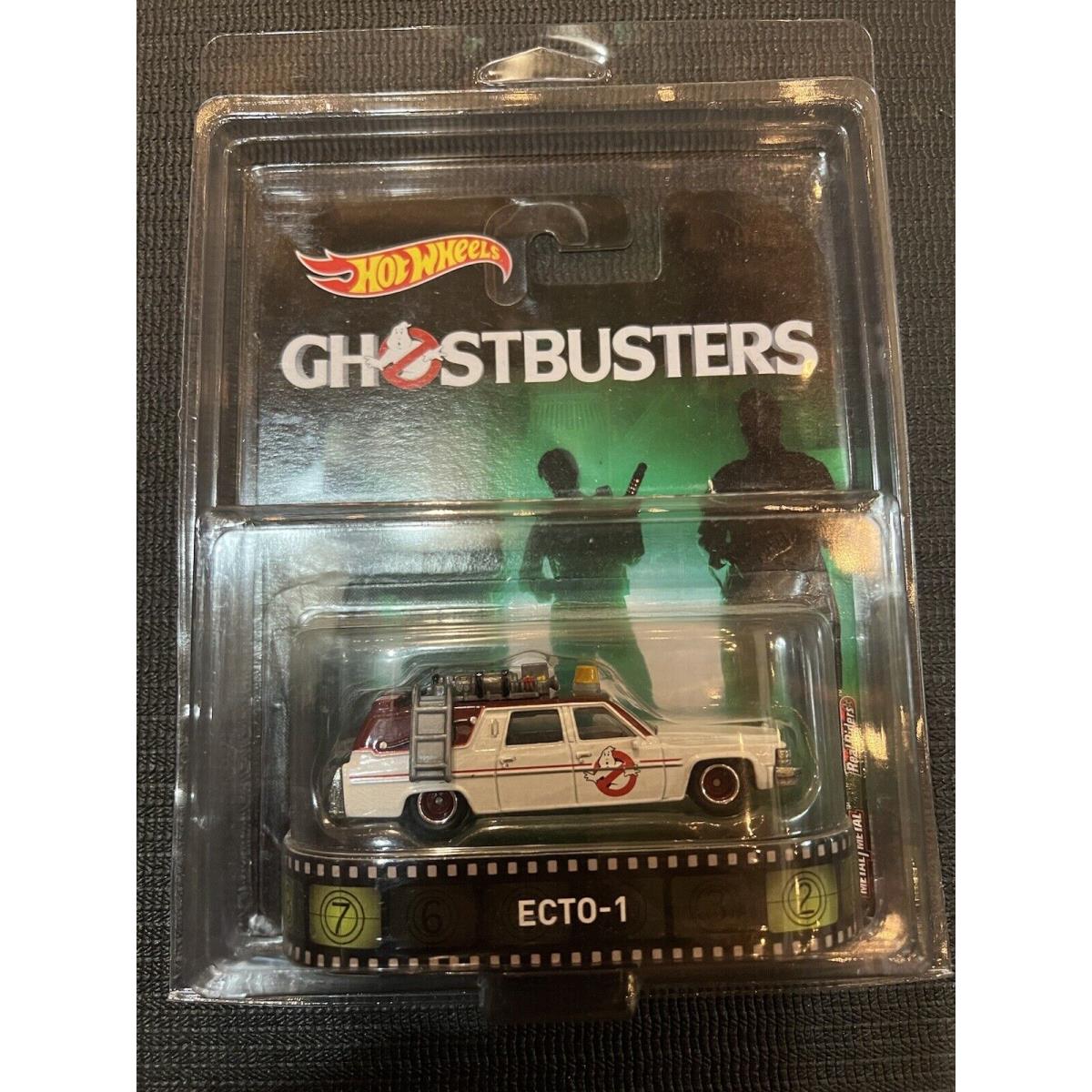 Hot Wheels Retro Ghostbusters ECTO-1 Answer Call 1984 Cadillac Fleetwood Hearse