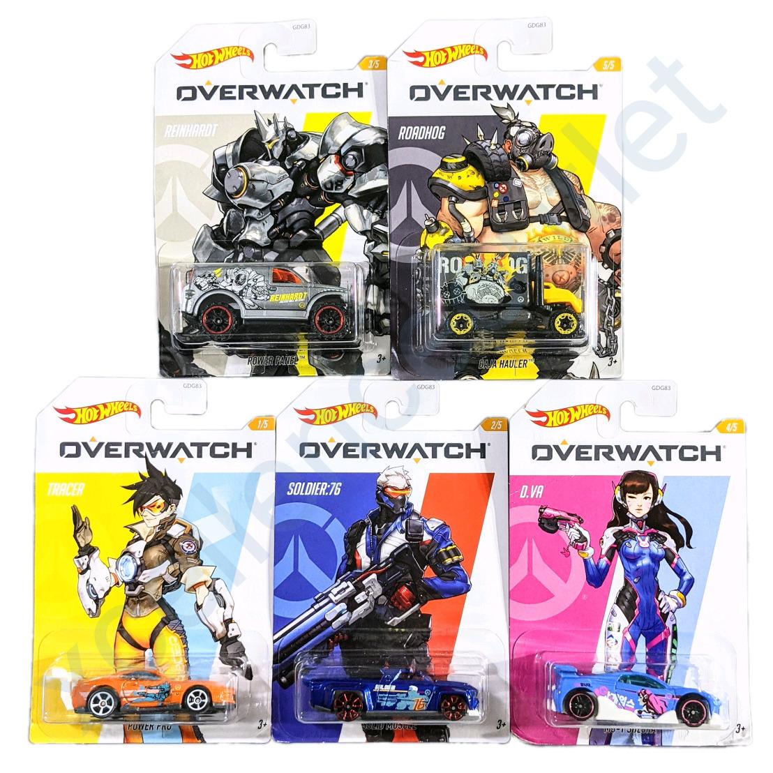 Hot Wheels Over Watch Series Overwatch Collectable Die-cast Mini Cars Set of 5