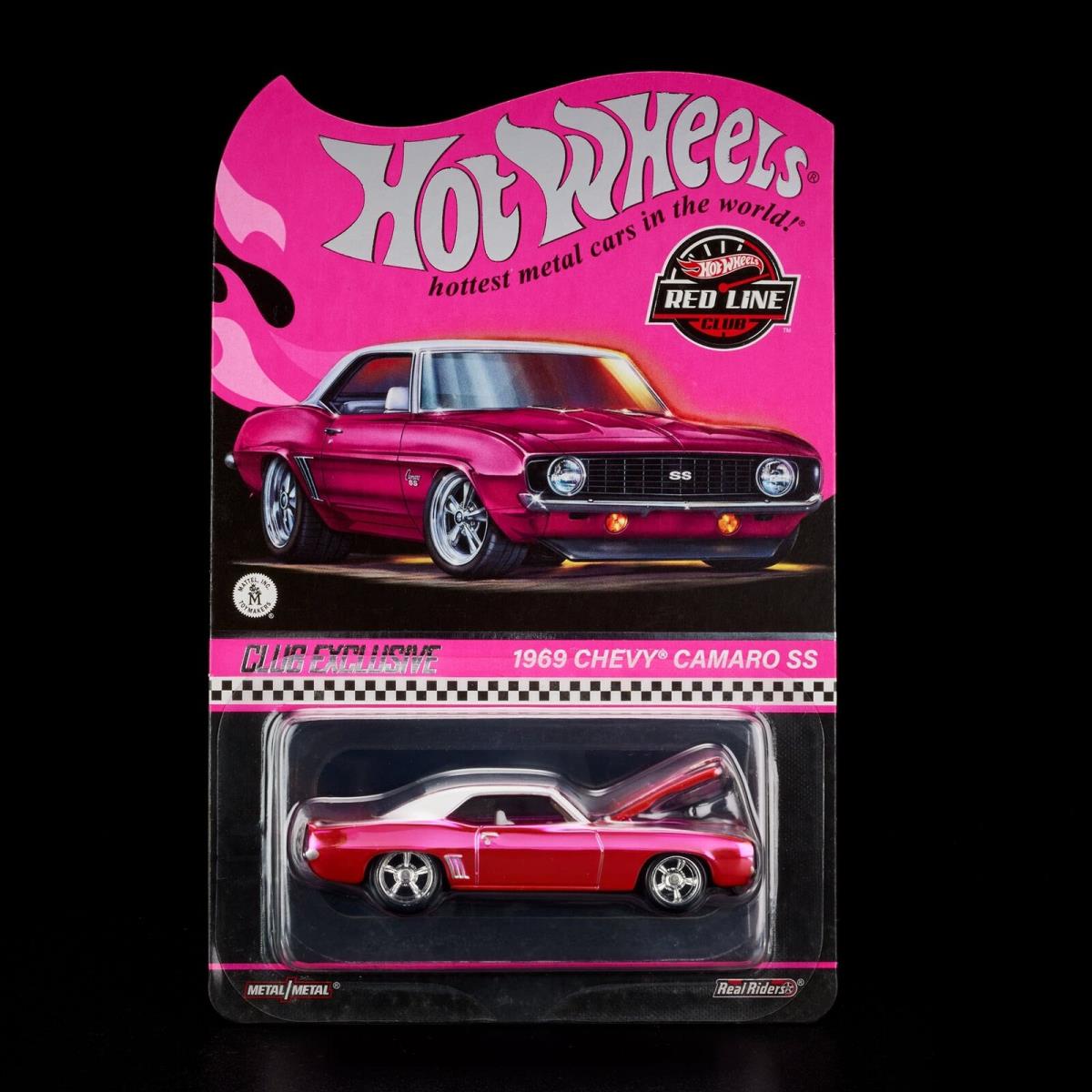 Rlc 2024 Hot Wheels Collectors 1969 Chevy Camaro Pink SS Opening Hood Car