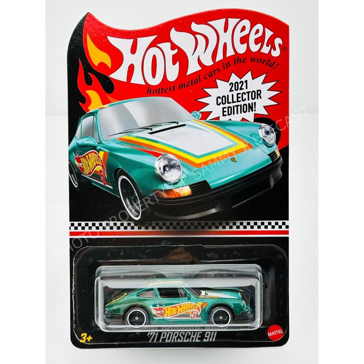 Hot Wheels 2021 Rlc Redline Club `71 Porsche 911 Green Collector Edition