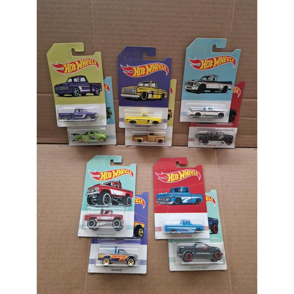 2017 Hot Wheels American Truck Series Complete Set of 10 L29