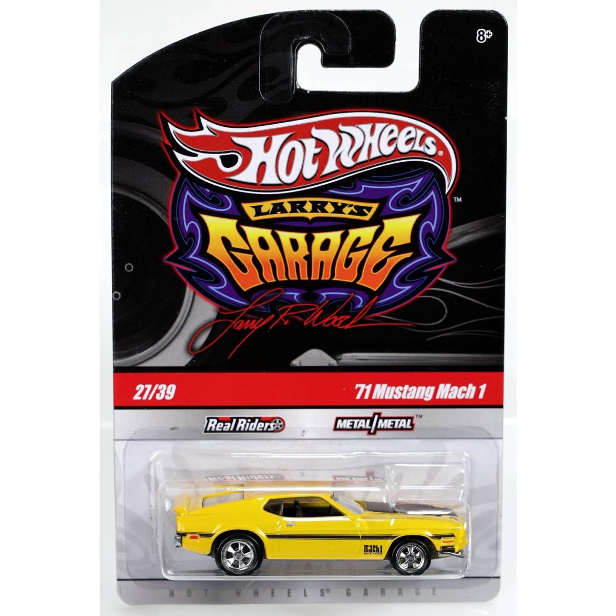 Hot Wheels `71 Ford Mustang Mach 1 Chase Larry`s Garage - T0398 Nrfp 2009 Yellow