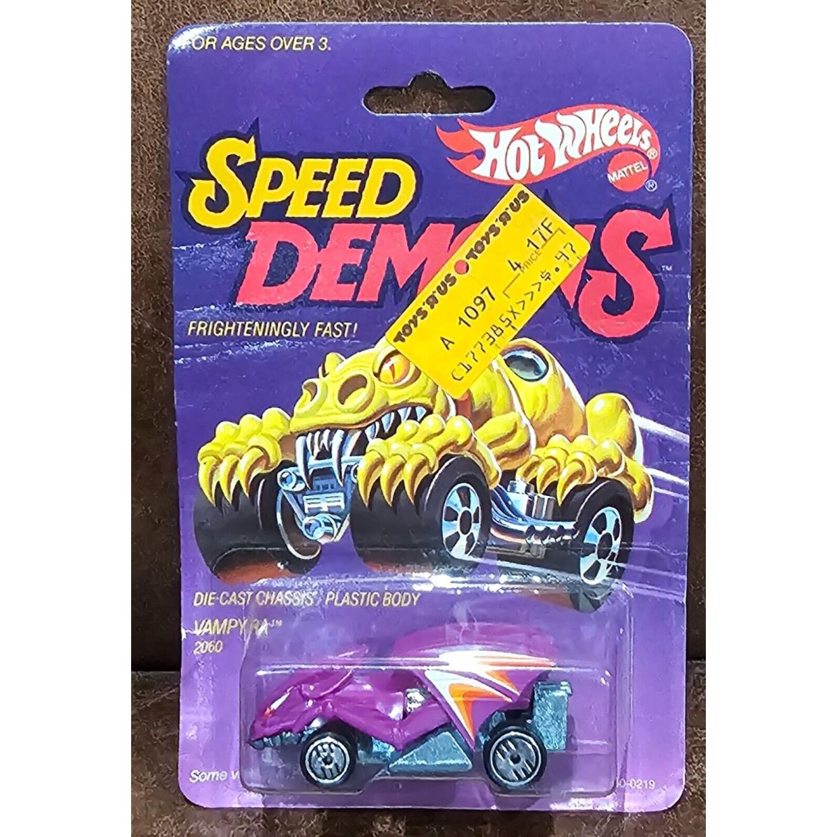 Hot Wheels Speed Demons 1985 Vampyra No.2060 in Purple Card BP Hong Kong