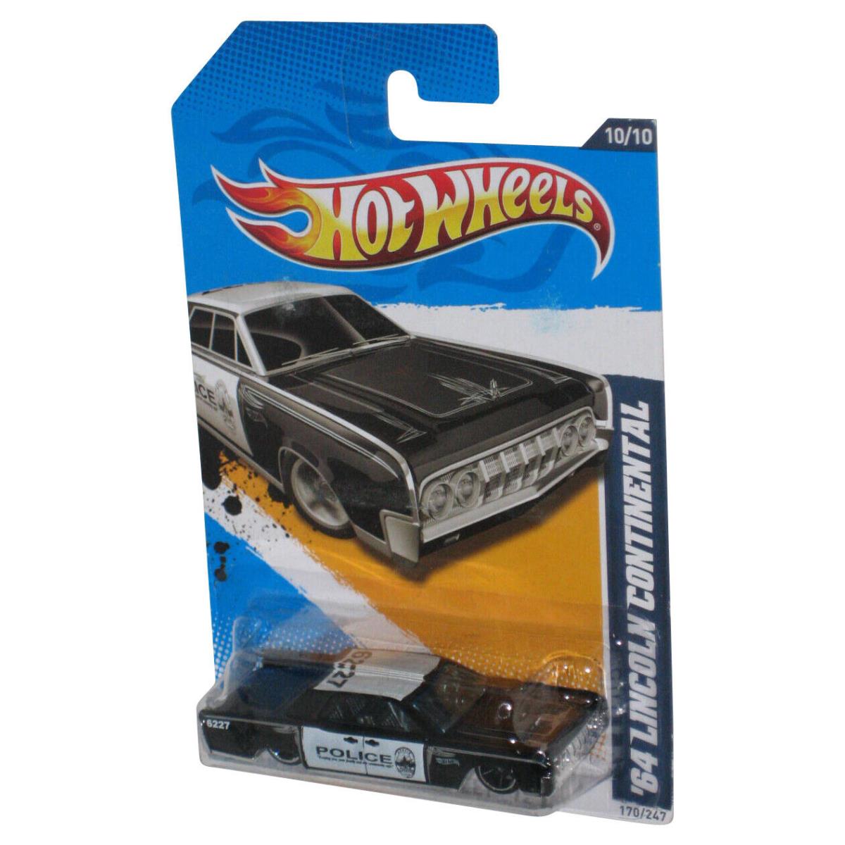 Hot Wheels HW Main Street `12 10/10 Black `64 Lincoln Continental Toy Car 170/24