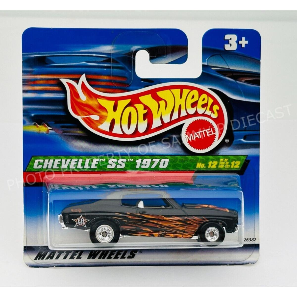 Hot Wheels 2000 Treasure Hunt 1970 Chevelle SS Short Card International