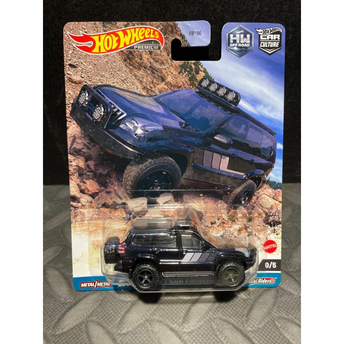 1/64 Hot Wheels HW Off Road 2005 Toyota Land Cruiser Prado Black Chase Car 0/5