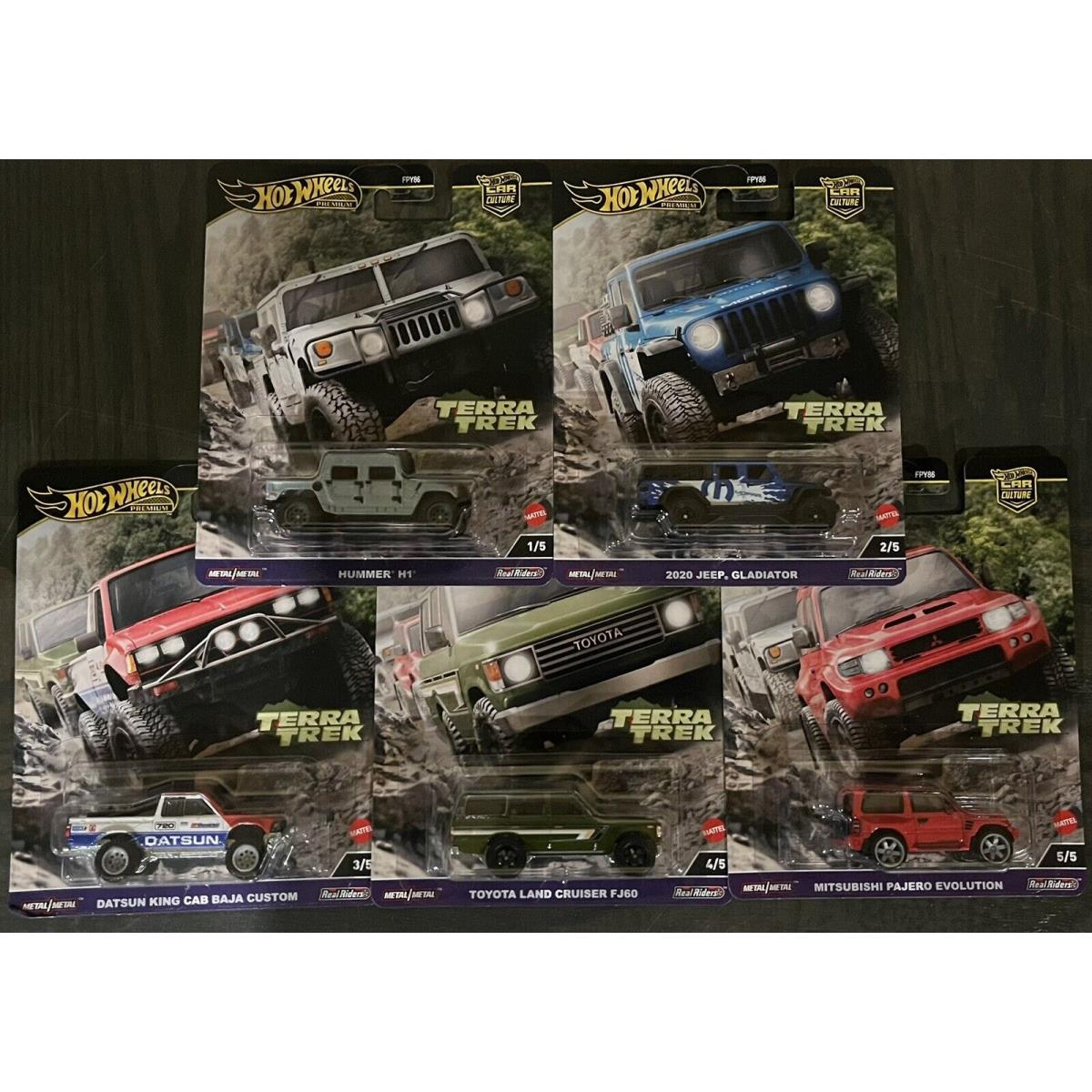 Hot Wheels Terra Trek Set Of 5 Cars Car Culture Premium