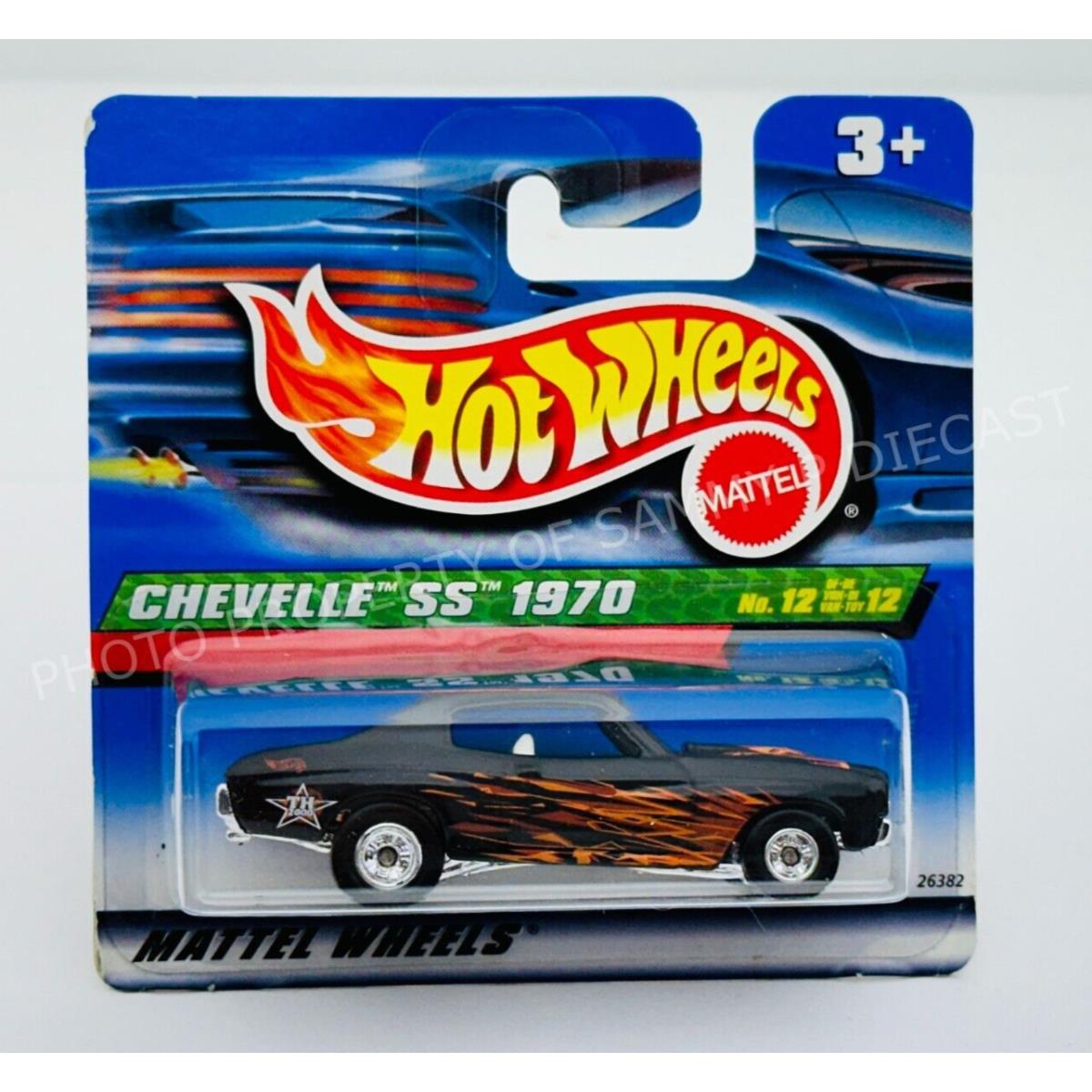 Hot Wheels 2000 Treasure Hunt 1970 Chevelle SS Short Card International