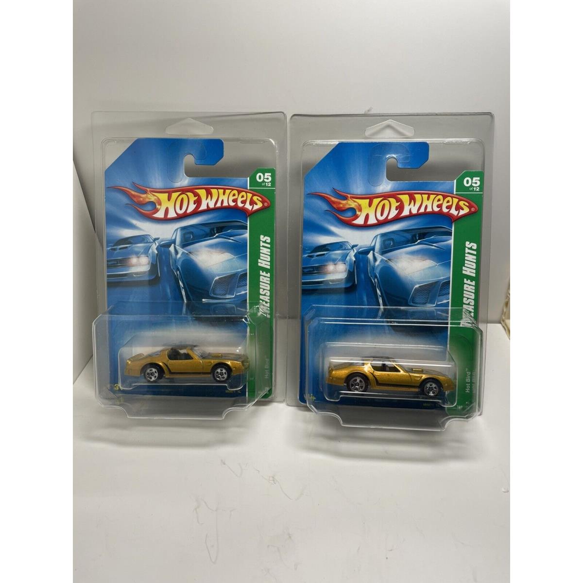 2008 Hot Wheels Treasure Hunts Hot Bird Rare Tire Variation 5/12 W/protectors