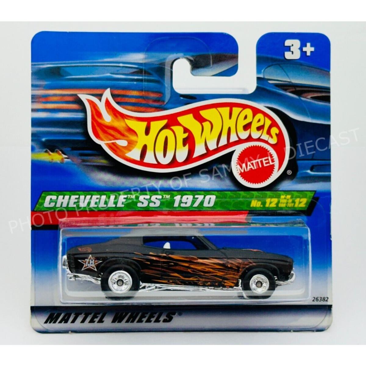 Hot Wheels 2000 Treasure Hunt 1970 Chevelle SS Short Card International