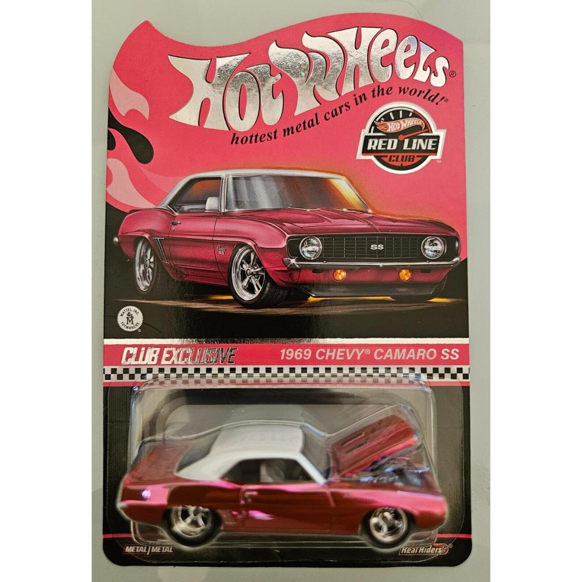 Hot Wheels Collectors Rlc Pink Edition 69 Chevy Camaro SS Opening Hood