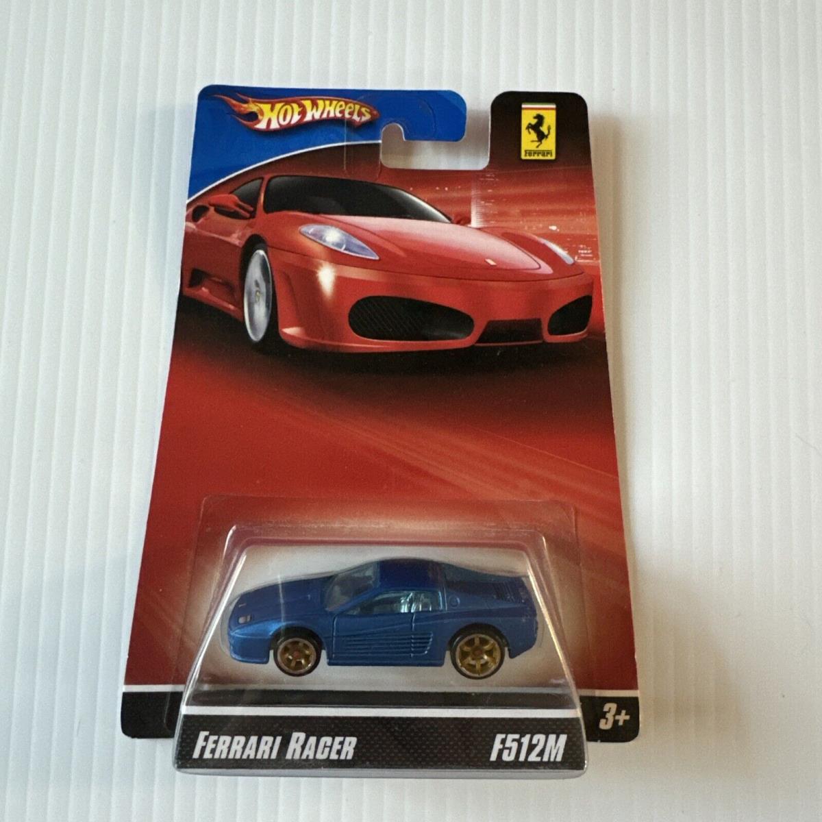 Hot Wheels Ferrari Racer F512M Satin Blue 1/64 Scale Diecast Ferrari F512M