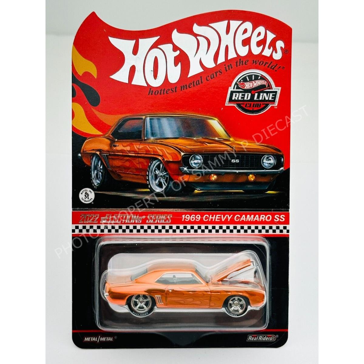 Hot Wheels 2022 Rlc Redline Club 1969 Chevy Camaro SS Orange