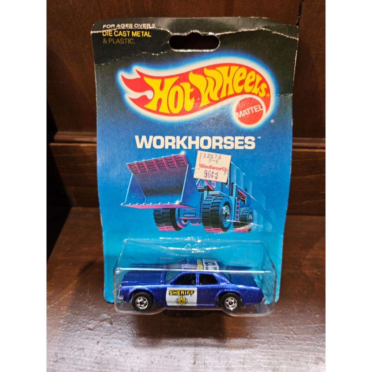 Hot Wheels: Sheriff Patrol on Workhorses Card 9526 1988 Made in Malaysia