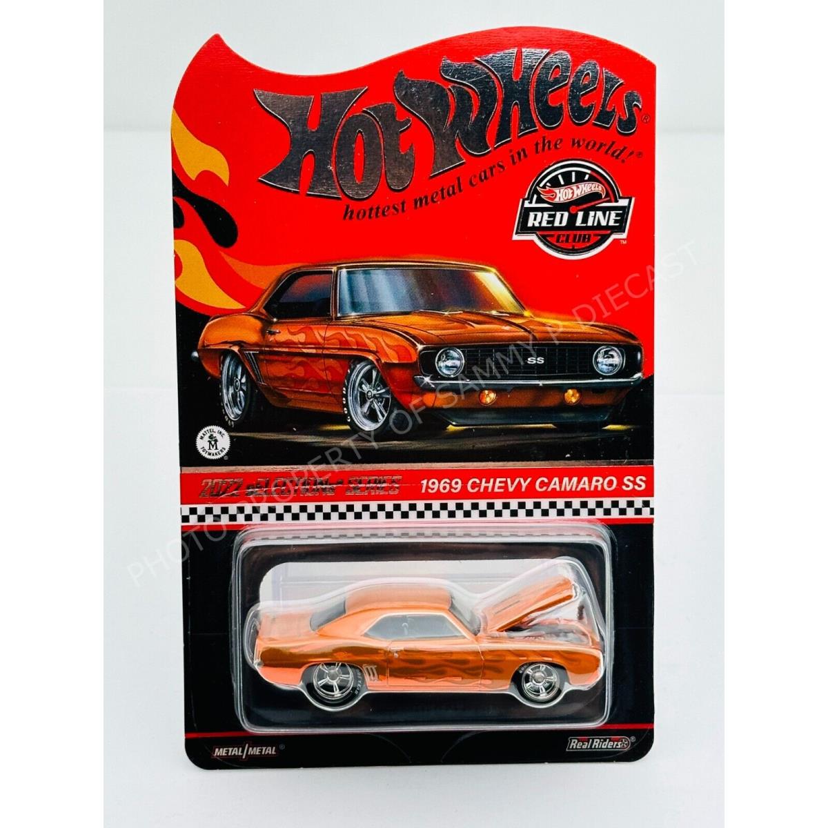 Hot Wheels 2022 Rlc Redline Club 1969 Chevy Camaro SS Orange