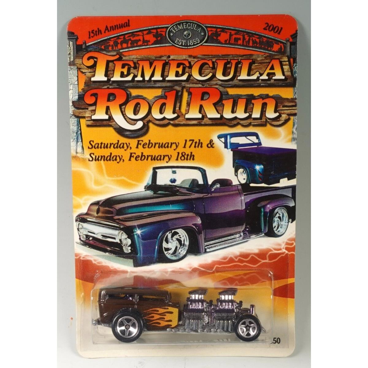 Temecula Rod Run 2001 Hot Wheels Brown Way 2 Fast 174 of 350 Limited Ed. Rare