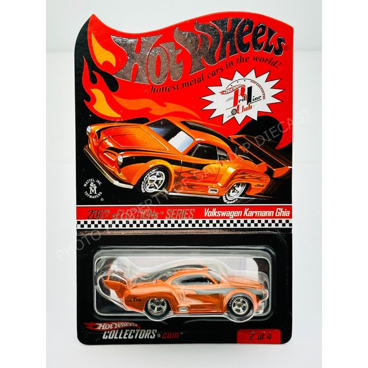 Hot Wheels 2007 Rlc Redline Club Volkswagen Karmann Ghia 106/10003 Low