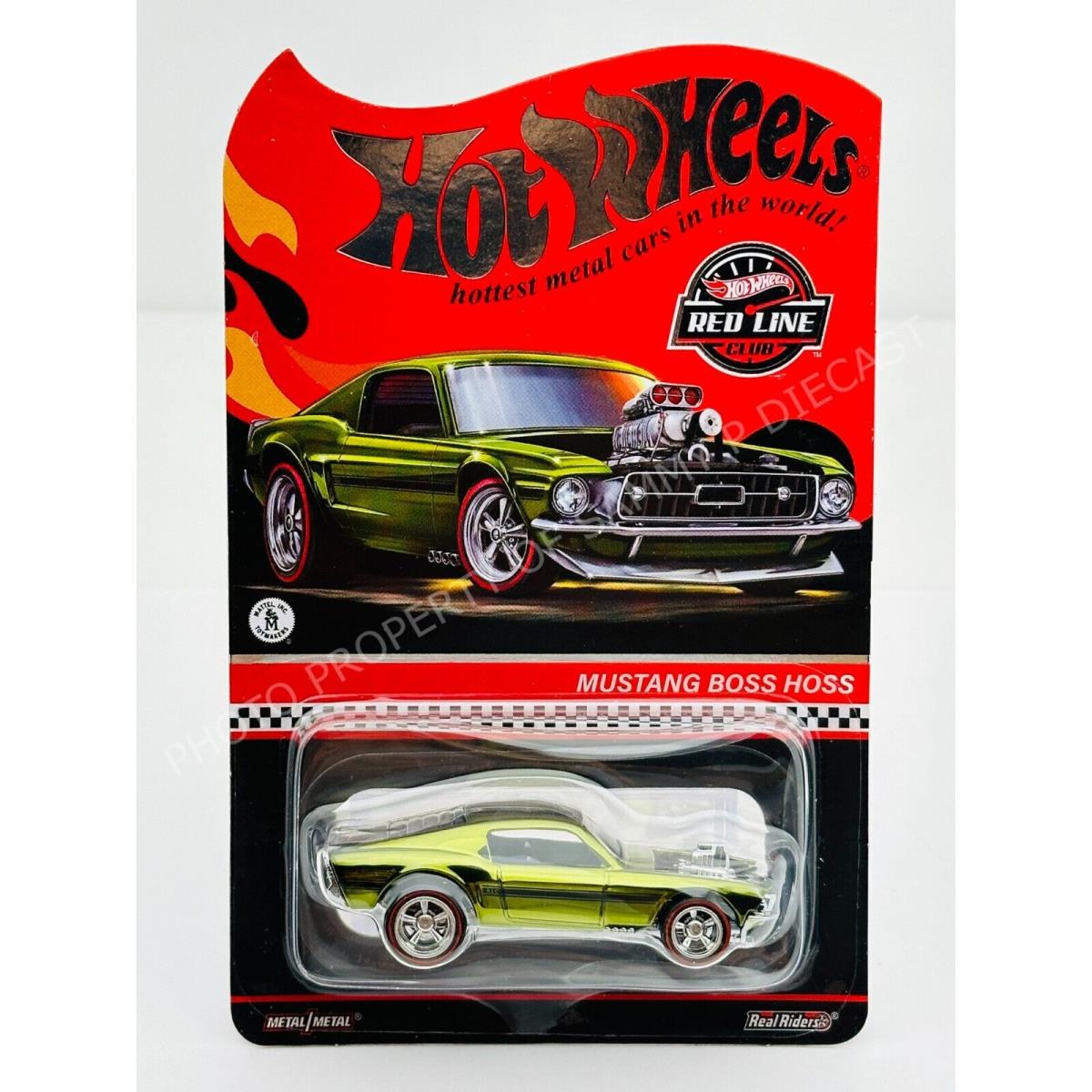 Hot Wheels 2022 Rlc Redline Club Mustang Boss Hoss Green 5611/30000