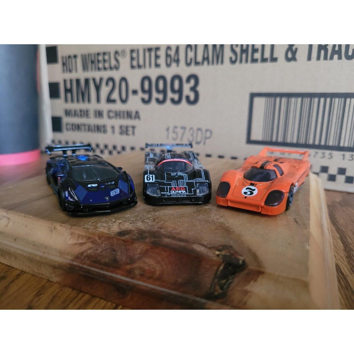 Hot Wheels Porsche 917 LH Sauber Mercedes C9 Lamborghini Essenza SCV12