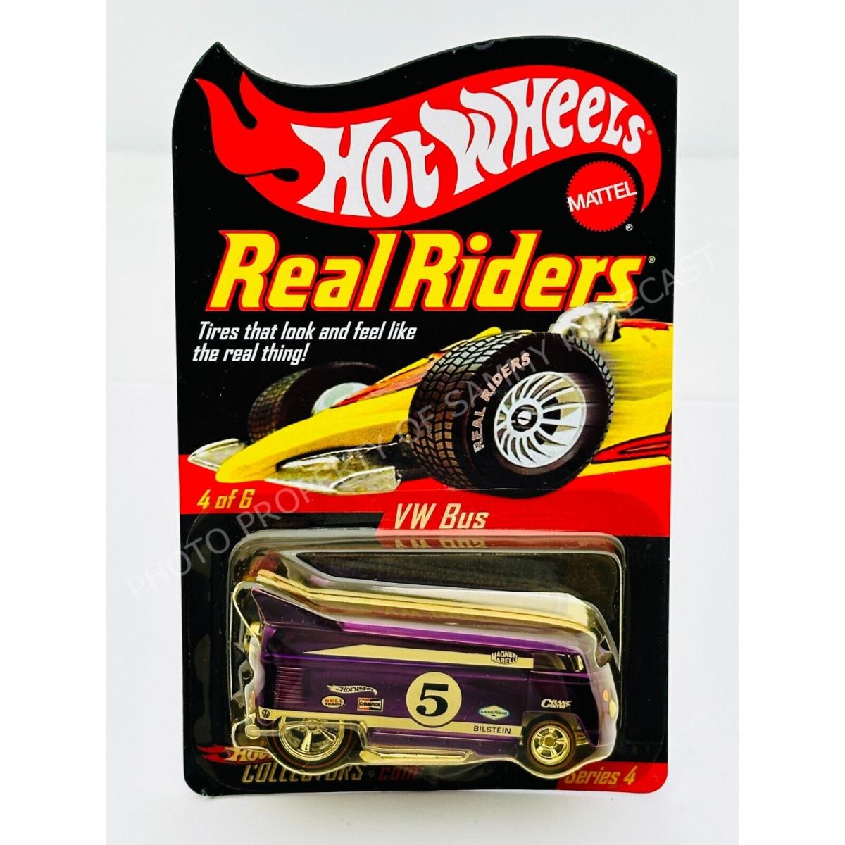 Hot Wheels 2005 Rlc Real Riders Series 4 VW Drag Bus 3709/11000