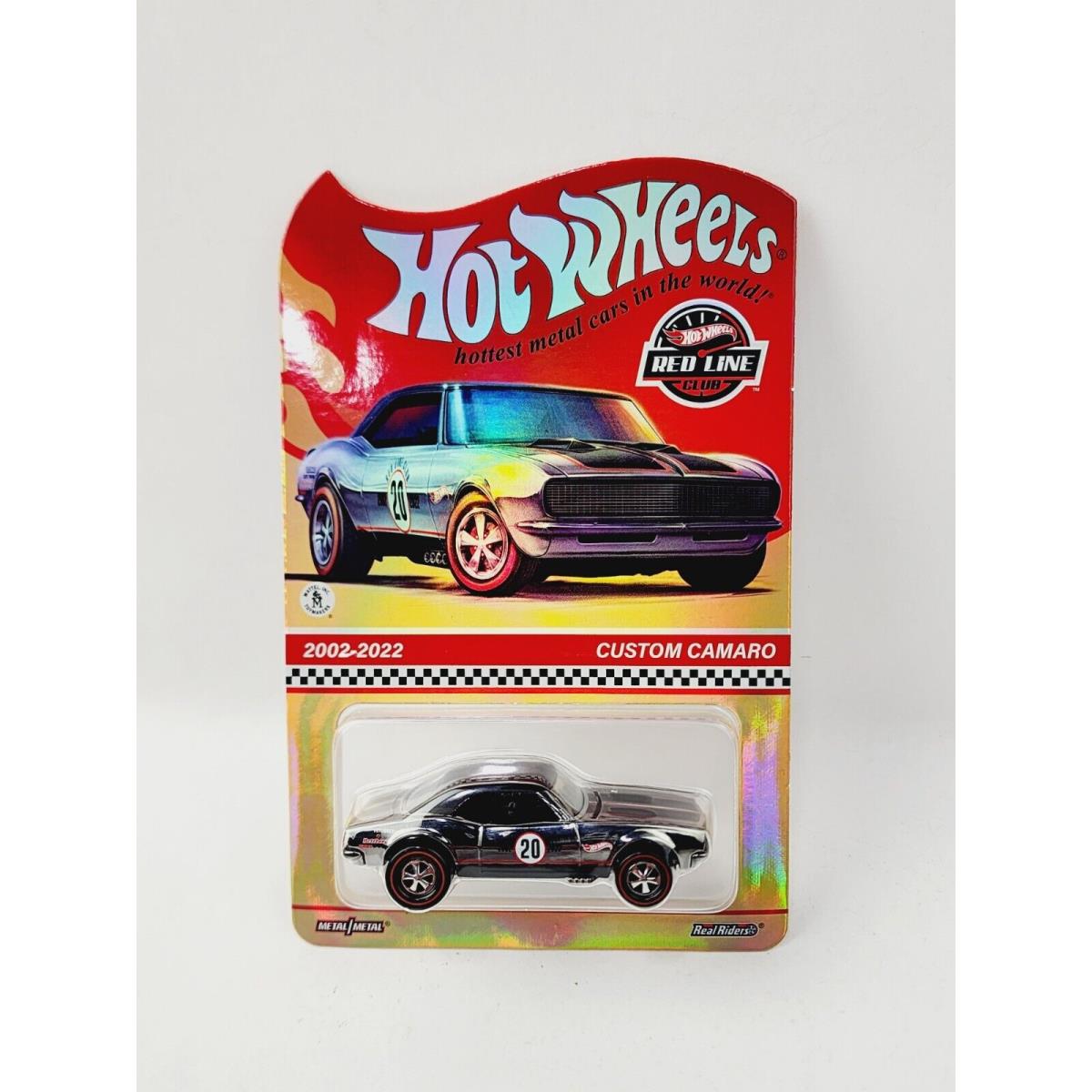 Hot Wheels Rlc 2002-2022 Custom Camaro Holographic Card Very Nice LJ200