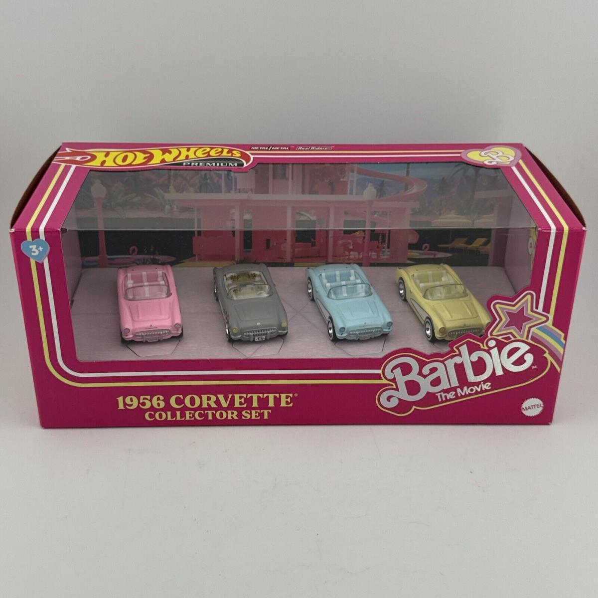 Hot Wheels Premium Barbie The Movie 1956 Corvette Collector Set HRL24-0910