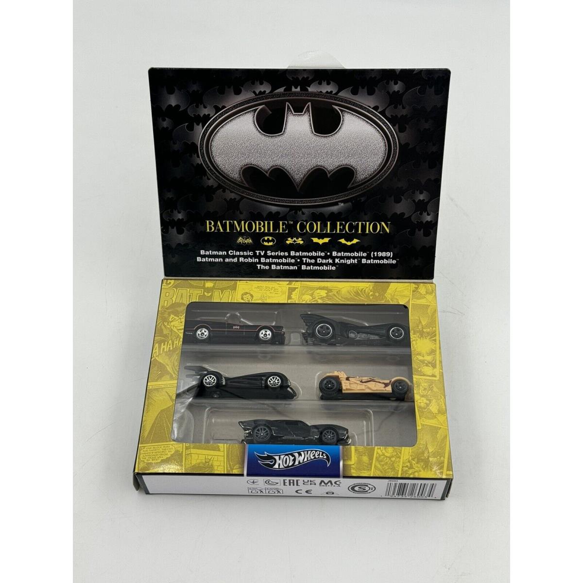 Hot Wheels 5 Batmobile Cars Set Batman 85th Anniversary 1:64 Die-cast Toys