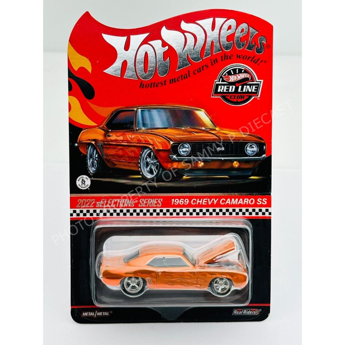 Hot Wheels 2022 Rlc Redline Club 1969 Chevy Camaro SS Orange