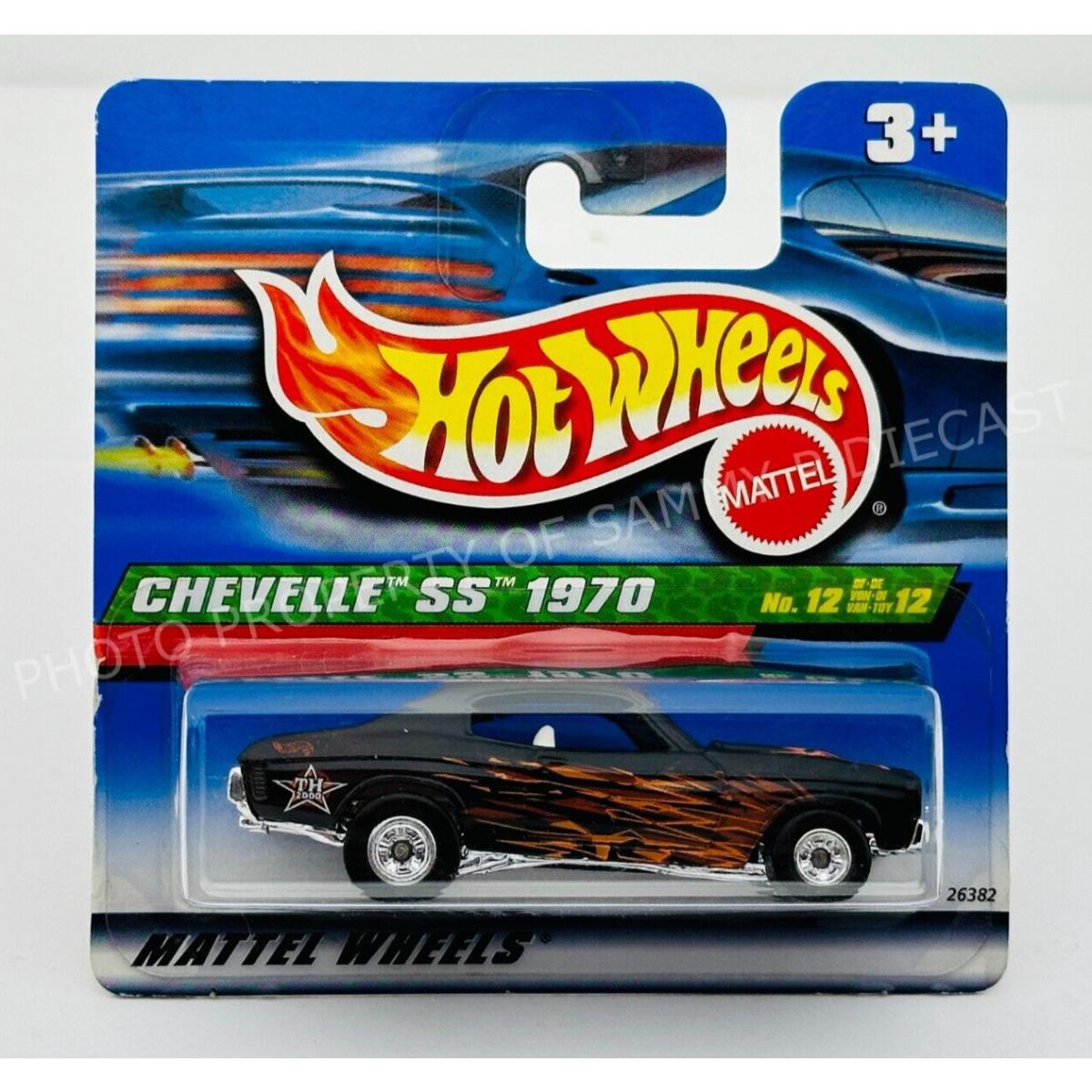 Hot Wheels 2000 Treasure Hunt 1970 Chevelle SS Short Card International