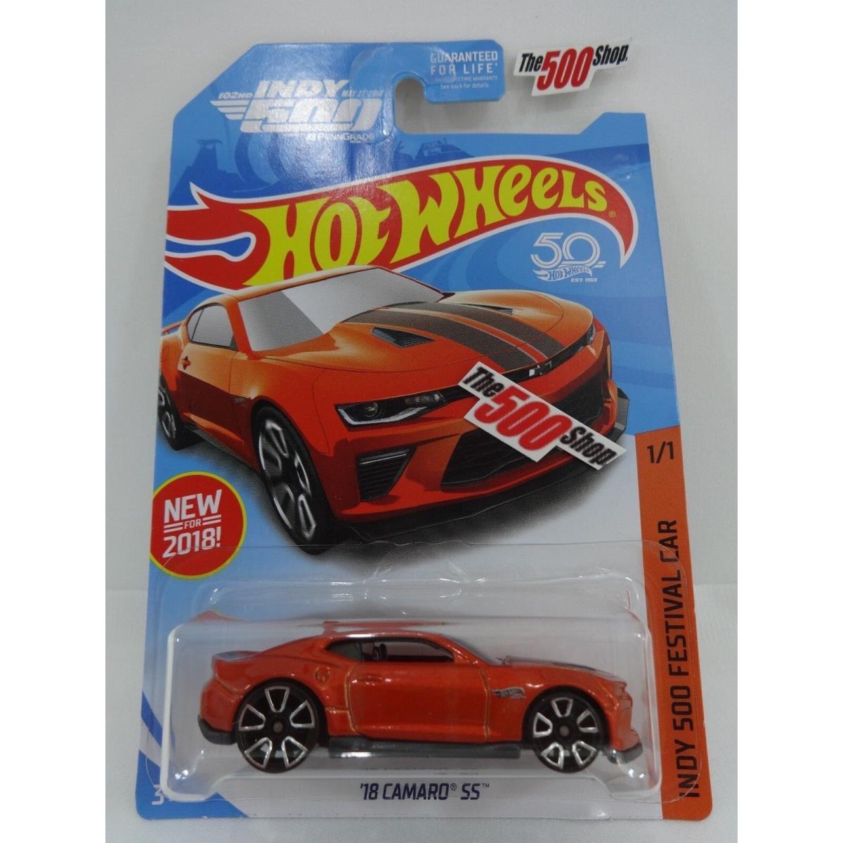 Hot Wheels 50th 2018 Indy 500 Festival Car 1:64 Diecast Chevrolet Camaro SS