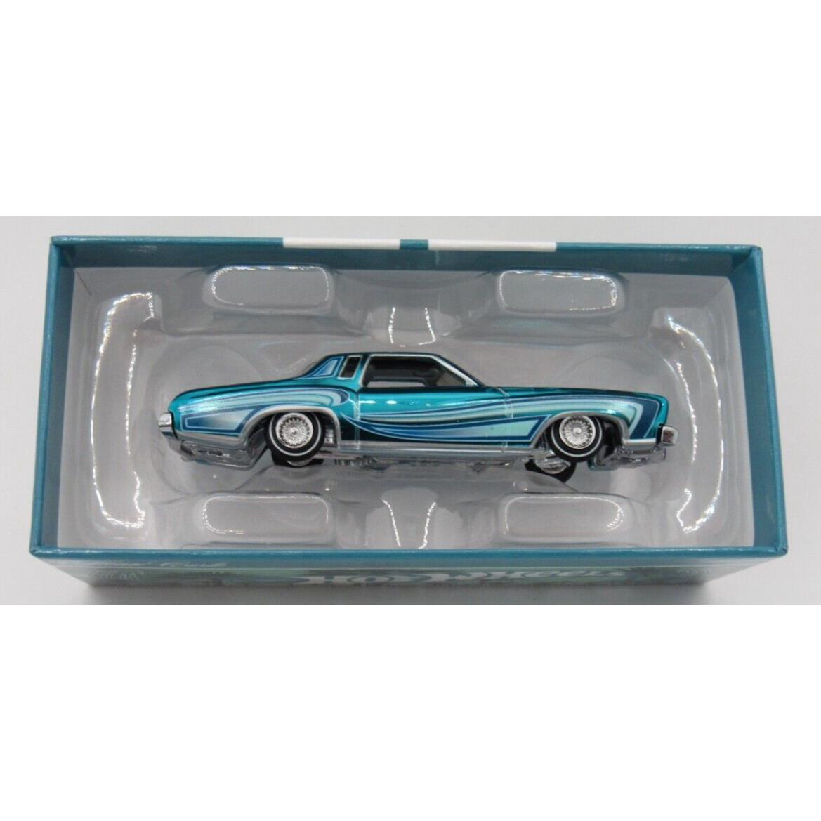 Hot Wheels 2024 Rlc `75 Chevrolet Monte Carlo Real Riders Lowrider Blue Chevy