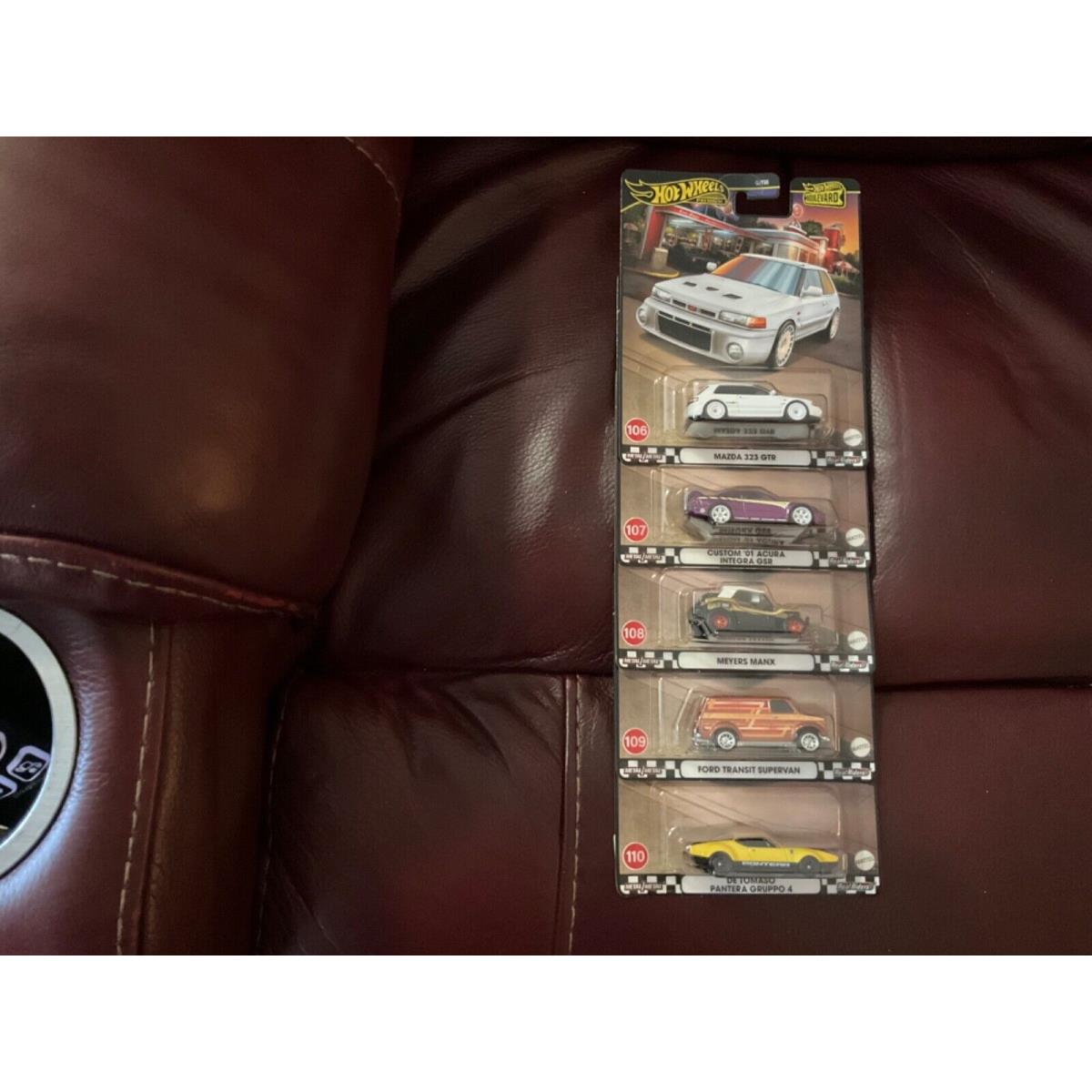 2024 Hot Wheels Boulevard 5 Car Set 106-110 Awesome