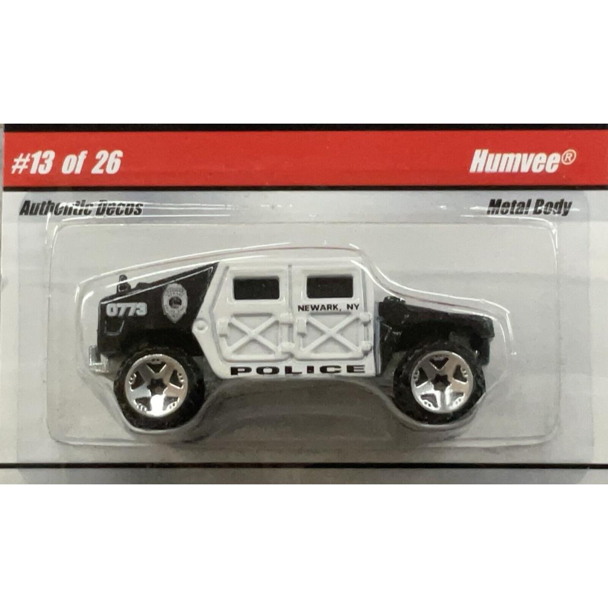 Hot Wheels Cop Rods Police Hummer 13 OF 26 Nip