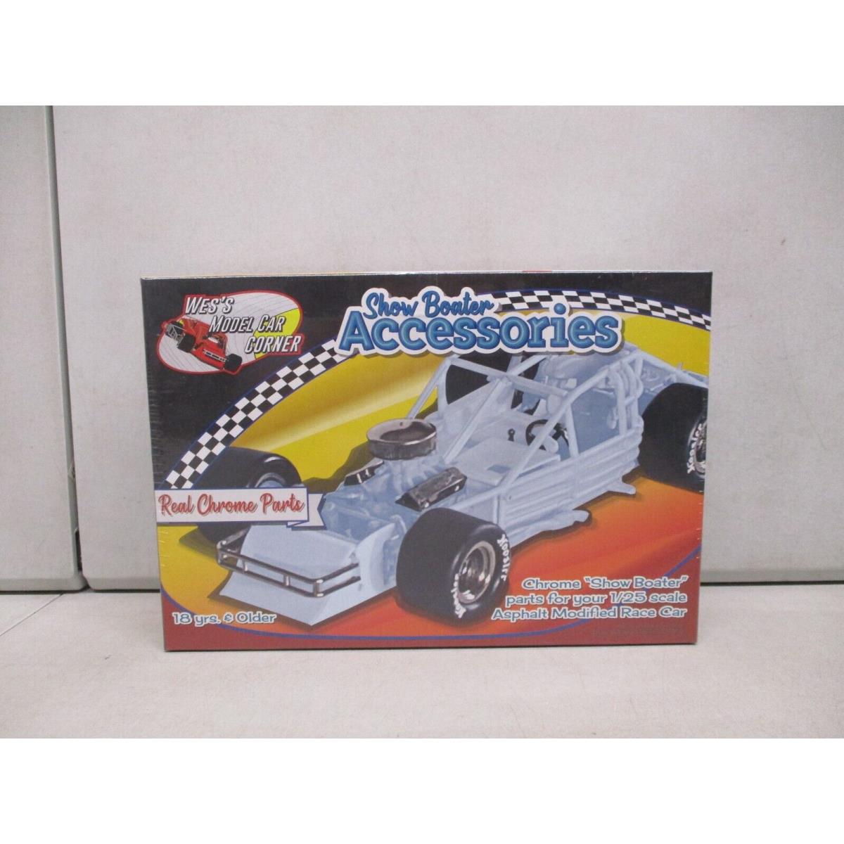 Wes Model Car Corner Chrome Show Boater Asphalt Modified 1/25